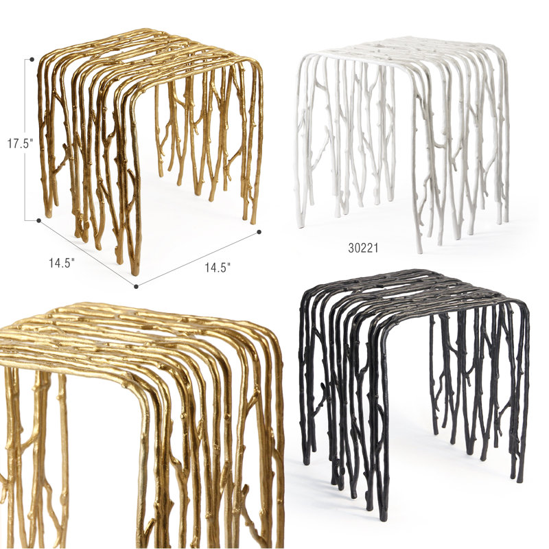 Table d'appoint Twig, Noir
