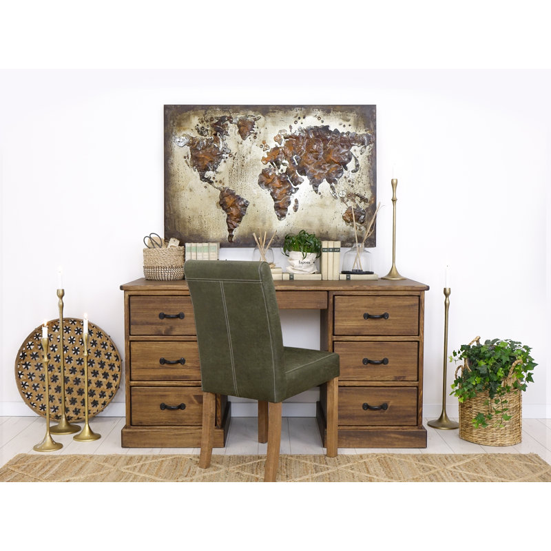 Broussard Solid Wood Solid Wood Executive Desk