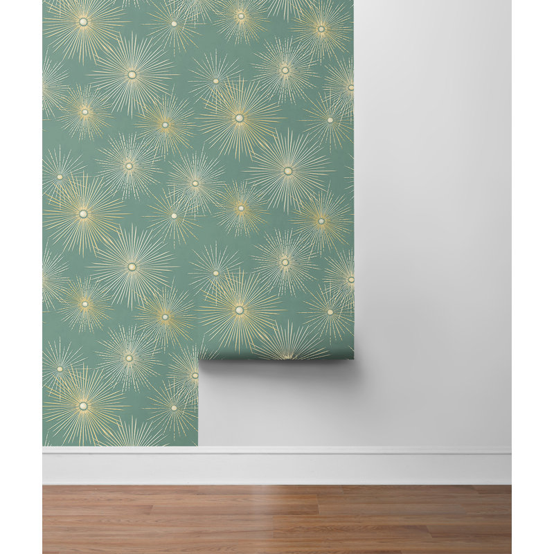 Aku 18cm x 52cm Satin Peel and Stick Wallpaper Roll