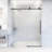 Elan E-Class 56-60" W x 76" H Sliding Frameless Shower Door with 3/8" Fluted Glass-79654632-79654631