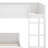 Full XL Over Full XL Wooden Bunk Bed With Built-In Storage Shelf & Ladder-422782842