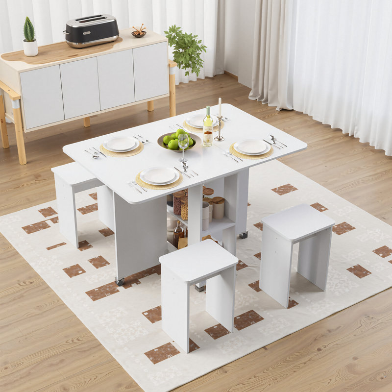 4 - Person Dining Set, White