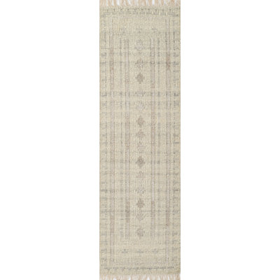 Otto Ivory Hand-Woven Geometric Wool Rug