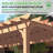 12 Ft. X 24 Ft. Solid Wood Pergola