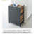 Yamazaki Home Two-Tier Hideaway Storage Cart, Steel, Wheels-101302449