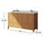 Aura 60'' Fully Assembled Double Bathroom Vanity With Engineered Marble Top-363524734-363524733