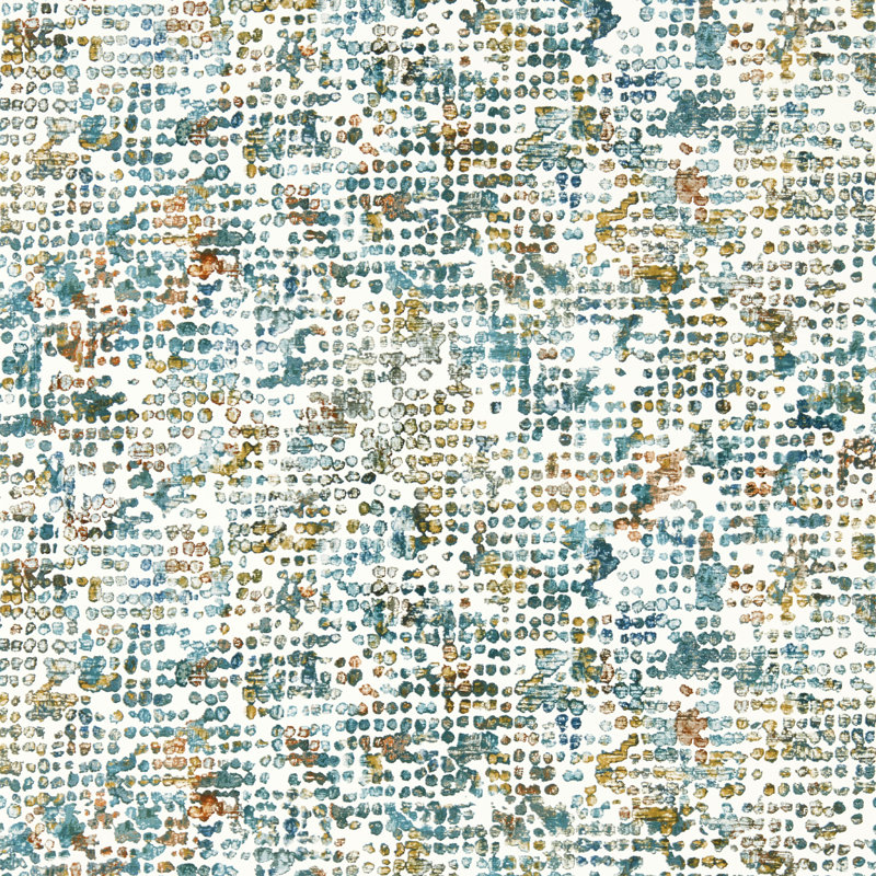 Scintilla Fusion 10.05m x 52cm Wallpaper Roll, Teal/Spice
