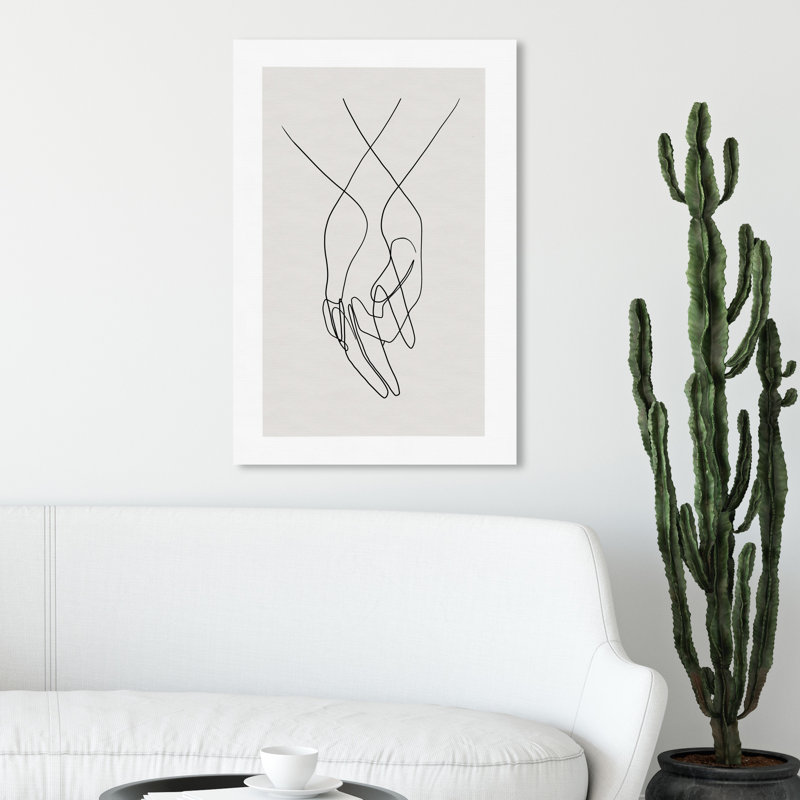 «Hands Shapes», impression sur toile, H 30 po x l 20 po, Toile tendue, Sans cadre