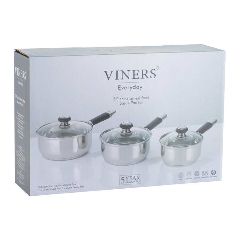 Everyday 3Pc Saucepan Set