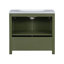 Meuble-lavabo de salle de bain avec lavabo, armoire de rangement de salle de bain avec cadre en bois, armoire d'appoint-681702036