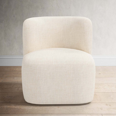 Mariza Cotton Swivel Lounge Chair