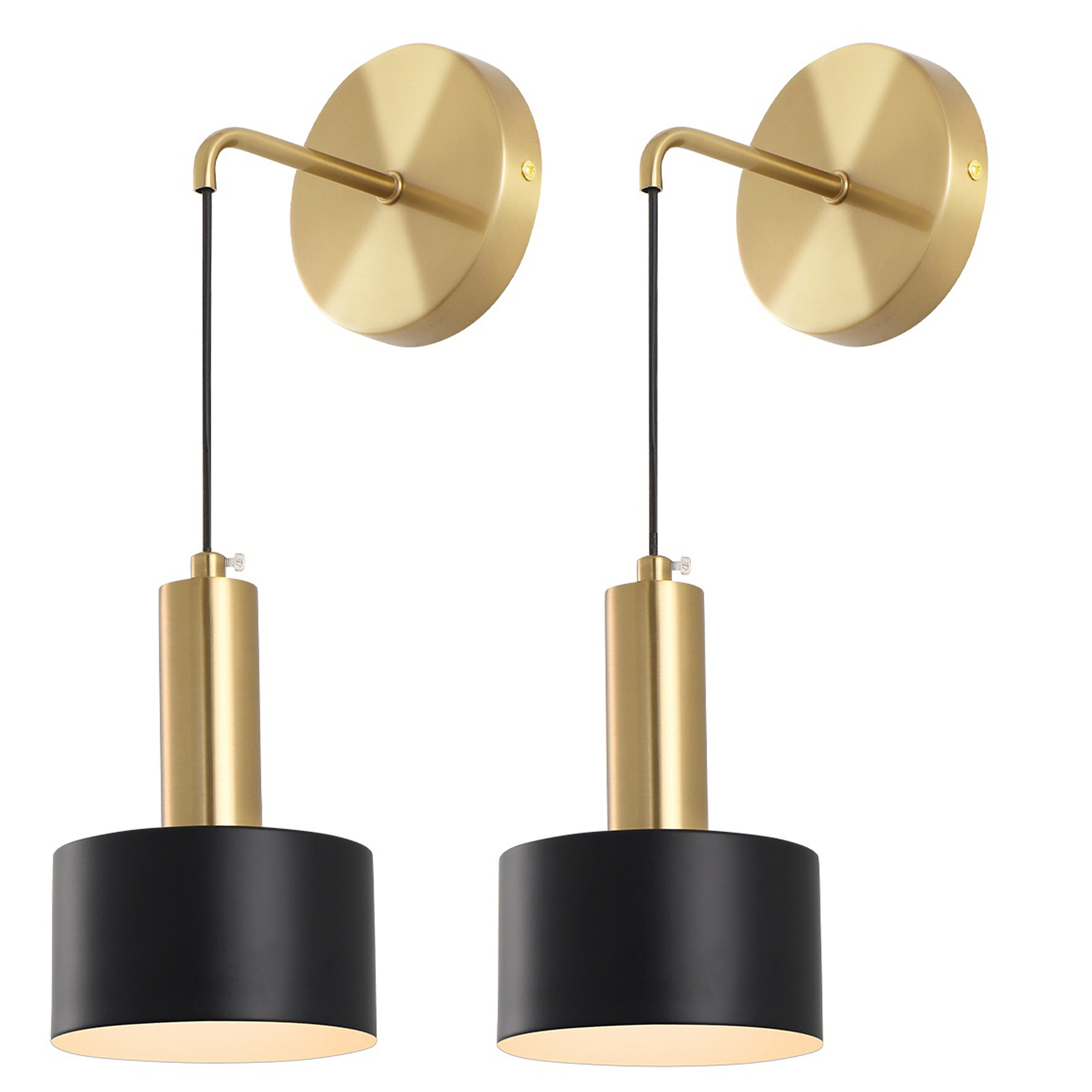 Mercer41 Modern Wall Sconce With Rechargeable Led Bulbs Vanity Lighting (Set of 2) & Reviews | Wayfair