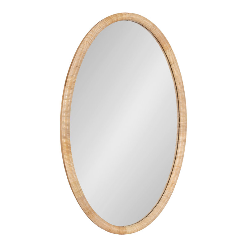 Oval Rattan Wall Mirror
