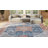 Deblois Oriental Blue/Rust Area Rug-839811568