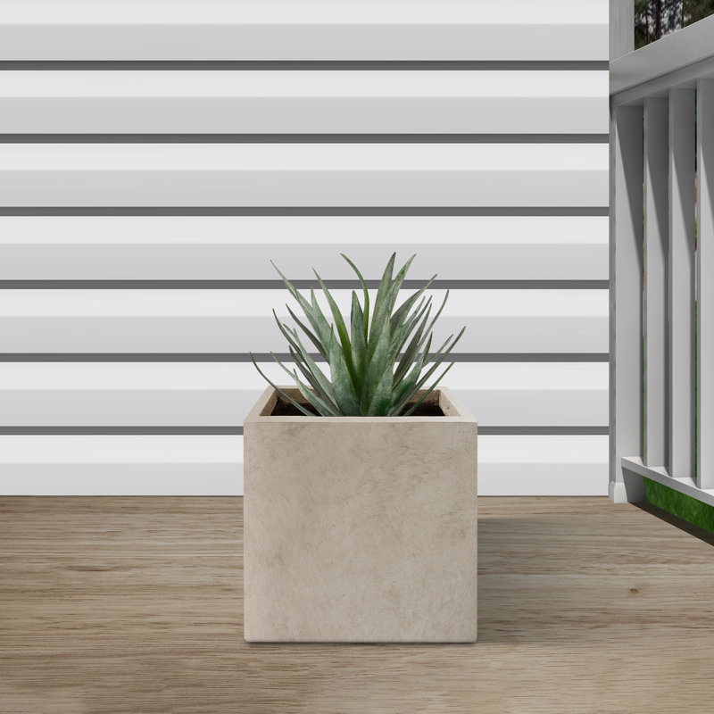 Nidorf Pot Planter, 12.6" H x 12.6" W x 12.6" D, Weathered