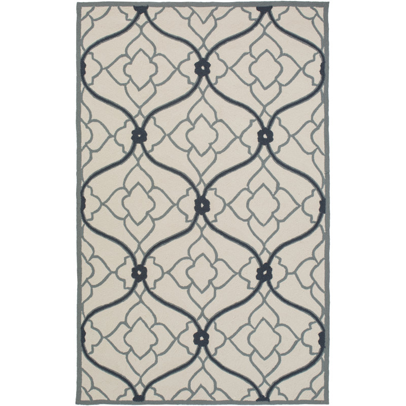 Treetrunk Geometric Indoor / Outdoor Rug, Rectangle 5' x 7'6"