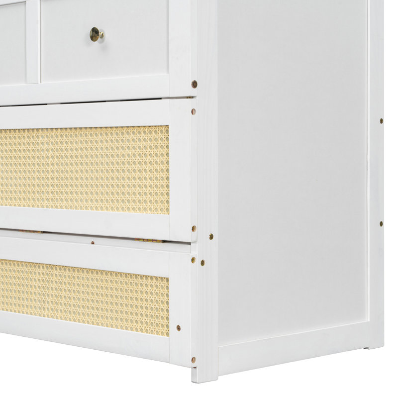 Lit escamotable pleine grandeur avec grands tiroirs, blanc (ANCIEN SKU: N708P336203K), White