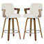  Tabouret de bar et de comptoir pivotant 26 po avec accoudoirs-1133355897-1113464004