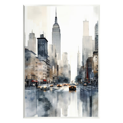 Az-857-Wood " New York Urban City " by Irena Orlov