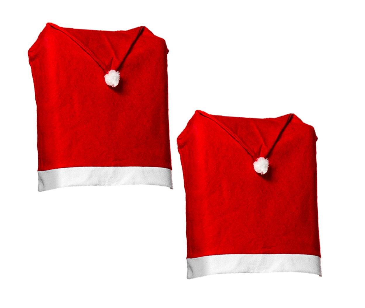 Red santa hat chair hot sale covers