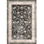  Tapis de chambre à coucher avec bordure traditionnelle 4 pi x 6 pi | Ivoire gris foncé-350330099