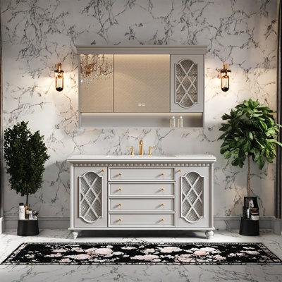 American retro and simple bathroom cabinet