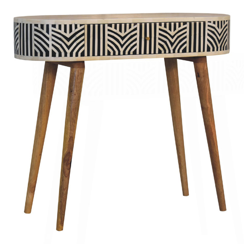 Solid Wood Edessa Bone Inlay Console Table