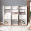 Armoire autoportante avec tiroirs et tablettes réglables blanches Lee-289526712