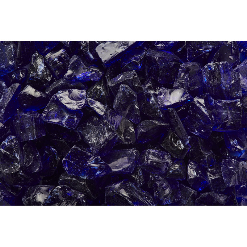 Cobalt Blue Extra Small Landscape Fire Glass, 25 lb Bag