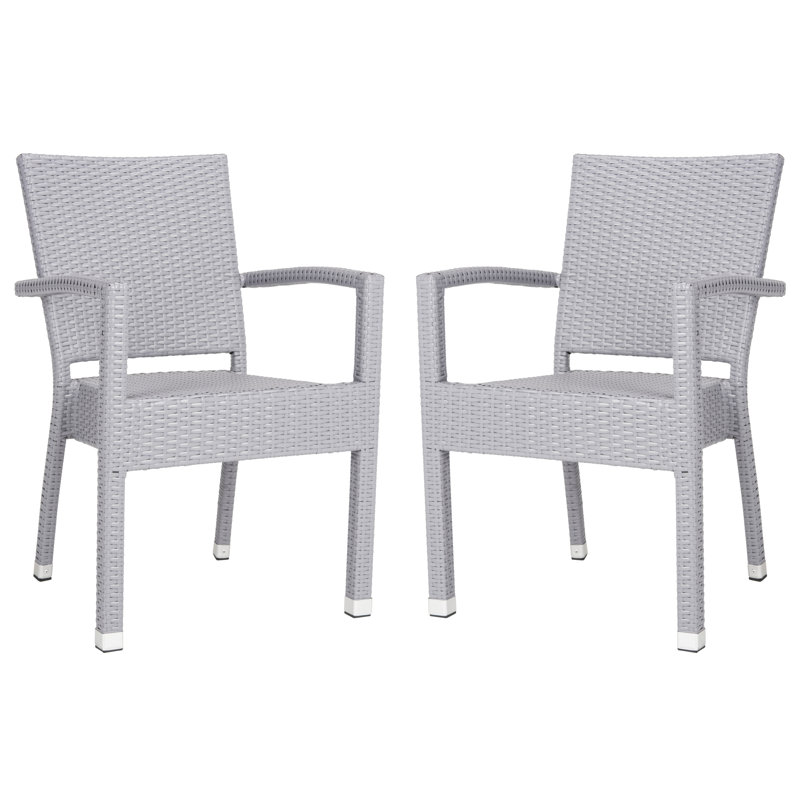 Chaise de patio empilable Key Vista, gris
