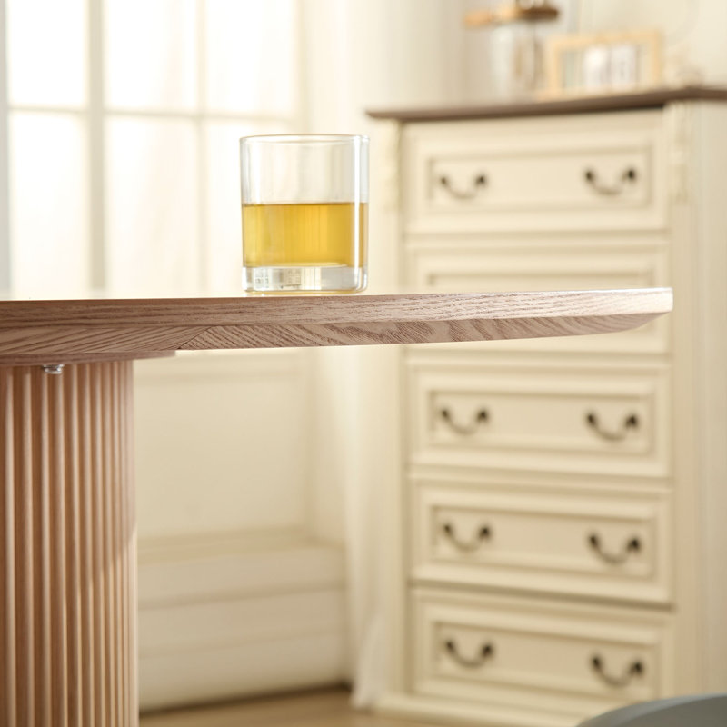 Table de salle à manger Anae, Chêne, H 29,5 po x L 47,24 po x l 47,24 po