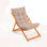 Chaise de jardin en bois de hêtre rustique, 23,2 po x 35,4 po x 17,3 po | 100% bois naturel, sans vernis, agent de conservation à base d'eau | Finition élégante brune et naturelle, parfaite pour la détente en plein air et la décoration de patio