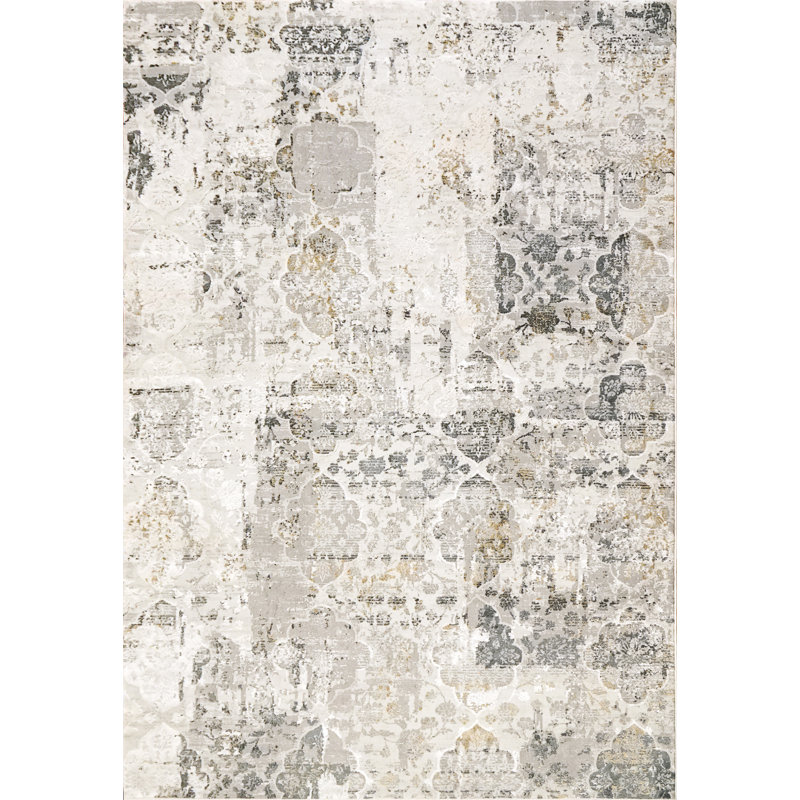 Grisby Abstract Indoor Rug, Rectangle 5'3" x 7'7"