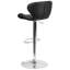Tabouret de bar réglable en vinyle Guajardo-33309688