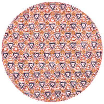 Rubalcava Hand Tufted Wool And Cotton Geometric Rug