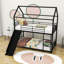 Lit superposé simple avec glissade Antwaun Kids-1106395549