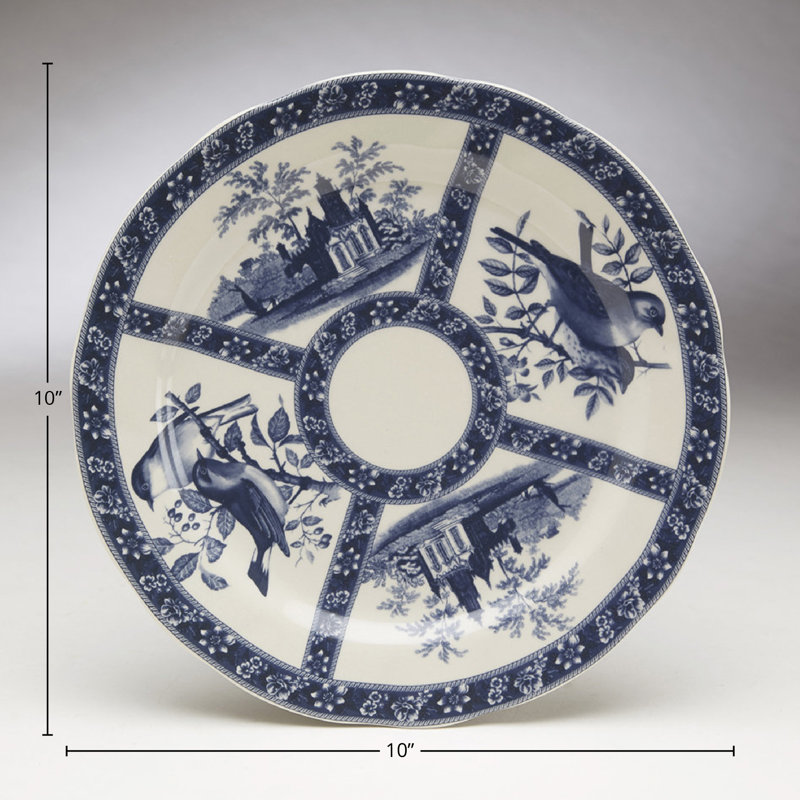 Stubblefield Bird Design 10" Dinner Plate