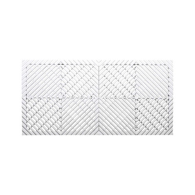 7" W White Radiator Cover