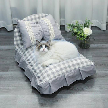 Small Calming Dogs Bed for Small Dogs Anti-Anxiety Machine Washable Fluffy  Luxury Anti-Slip Waterproof Mute Base Warming Cozy Soft Pet Puppy Round Bed