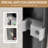 72" Tall 60" Wide Double Sliding Shower Door, 1/4" (6mm) Clear Tempered Glass, Matte Black Aluminum Frame, Stainless Steel Handles, Width Can Be 56" - 60", Waterproof Function For Room, Scatter Film,