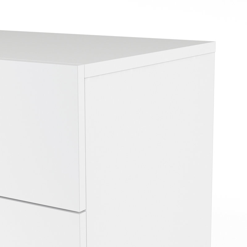 Gianna 8 Drawer 55.12" W Double Dresser, White