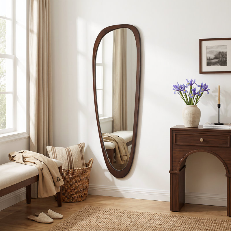 Miroir d'appoint Cotesfield, 60 po x 22 po, Deep Walnut