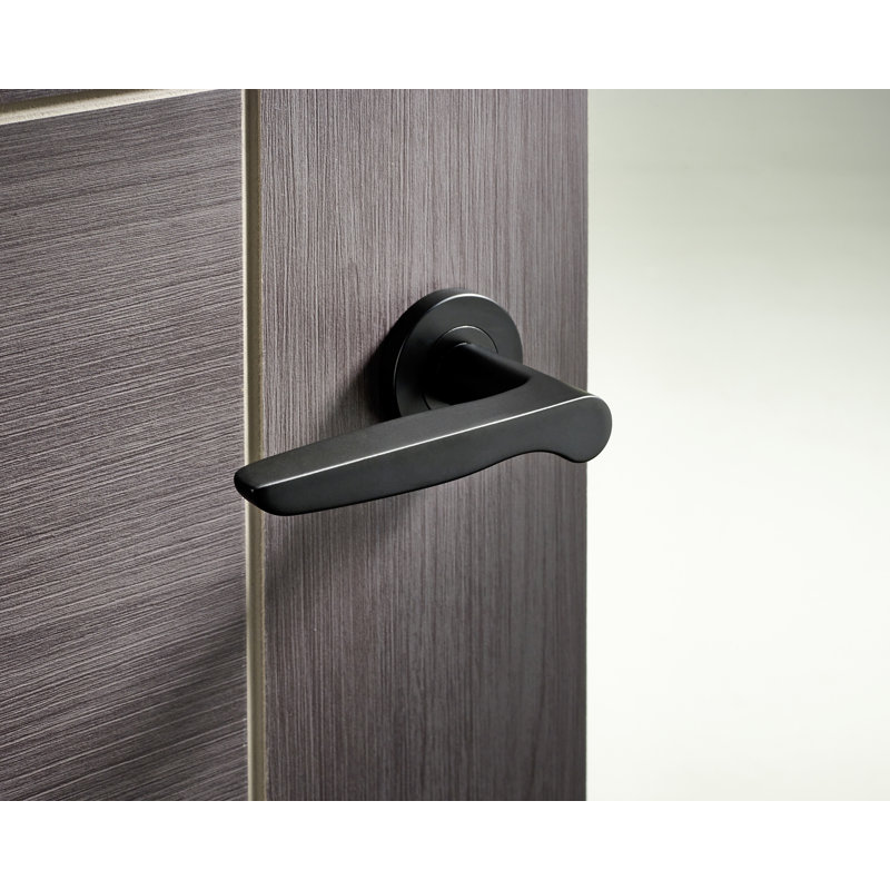 Single Dummy Door Handle, Matte Black