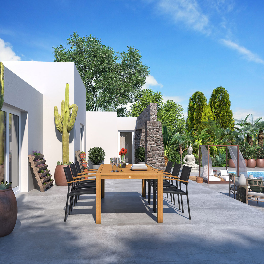 Anautica 6 - Person Patio Dining Set with Rectangular Table Lark Manor™