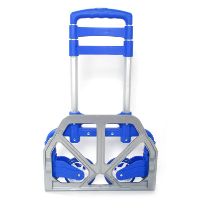 165 lb. Capacity Portable Aluminium Rolling Folding Luggage Hand Truck Dolly