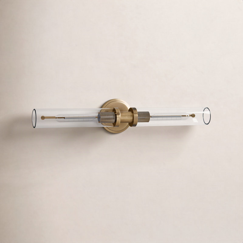 Katya 2 - Light Dimmable Bath Bar, Heritage Brass