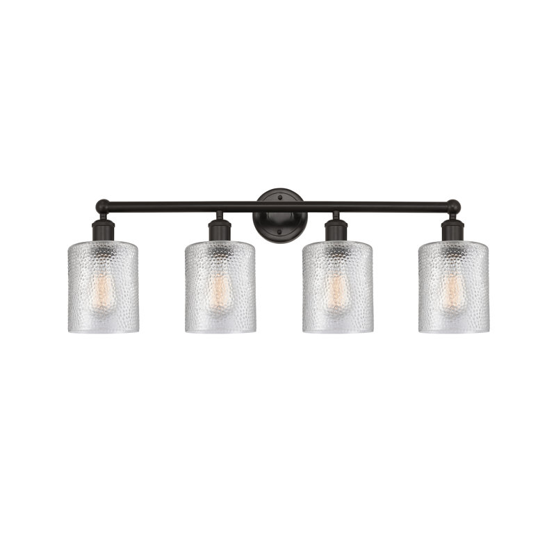 Karon 4 - Light Dimmable Vanity Light, Clear, Oil Rubbed Bronze