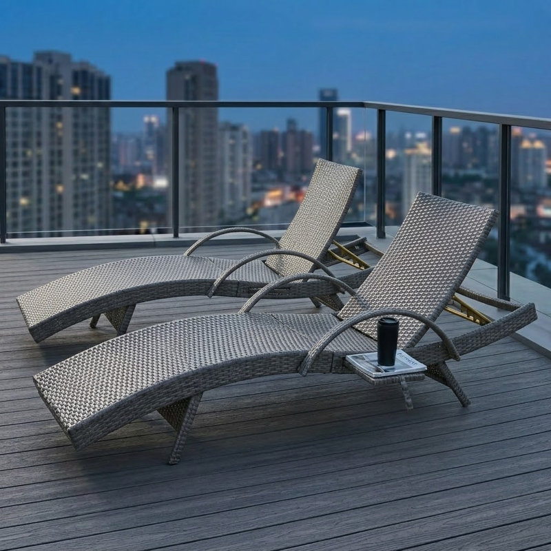 Duskin Outdoor Chaise Lounge Set, Gray