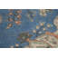 Tapis bleu fait à la main 6 x 9 po
