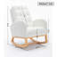 Chaise berçante d'appoint avec repose-pieds